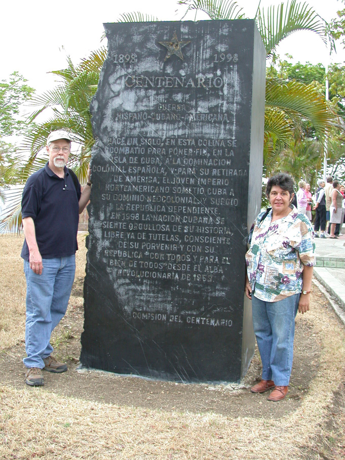 Olga  Portunda Zuzigna and Peter Bleed at Centennial monument