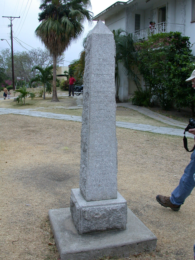 Katherin Tingle monument to Rough Riders on 13 and 14 streets